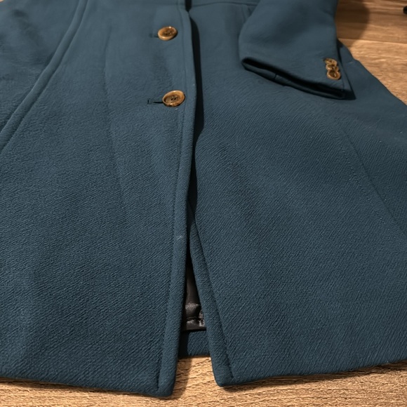 Gorgeous J. Crew Double Cloth Lady Day Coat teal turquoise blue green - Picture 10 of 11